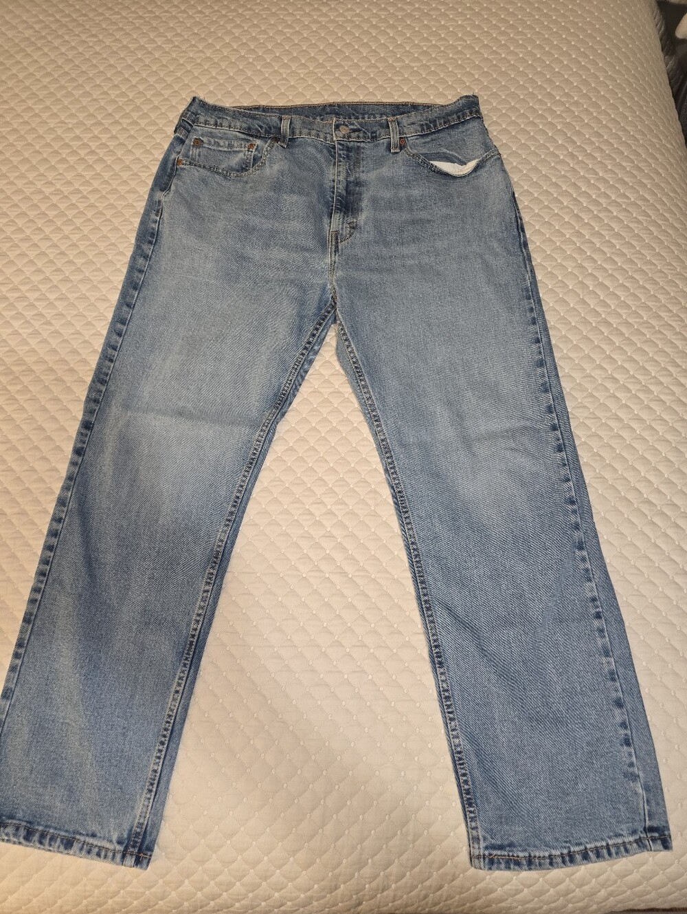 38W/30L - Levi's Light Blue Straight-Leg Men's Jeans. CLEAN